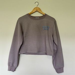 Care Bears “no one cares” cropped crew neck sweatshirt